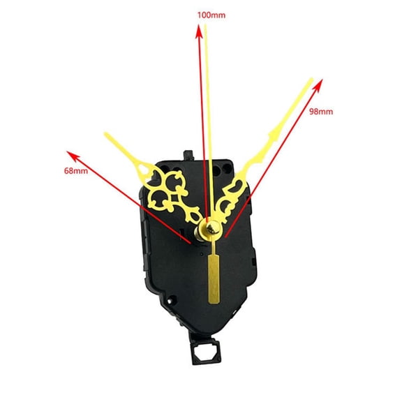 Girlsshop Pendulum Clock Movement Quartz Diy Movement Kits Replacement Movement Mechanism,gold