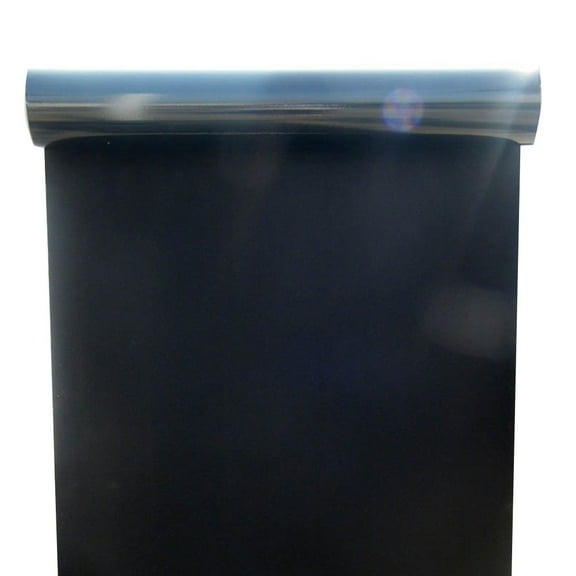 Girlsshop Pure Black Matte Texture Electrostatic Glue-Free Glass Film Paper Opaque,30cm*1m