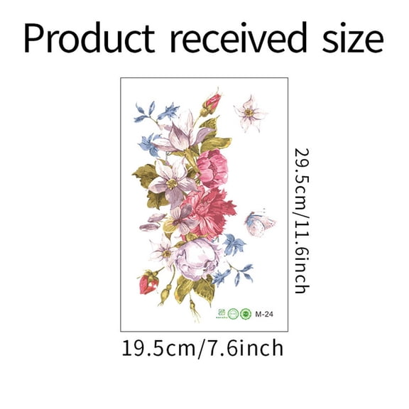 Girlsshop Romantic Flowers Wall Sticker For Bathroom Toilet Seats Fridge Cupboard Decal,I