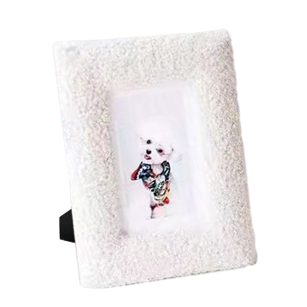 Girlsshop Simple And Fresh Square Photo Frame Exquisite Velvet Table 6 ...