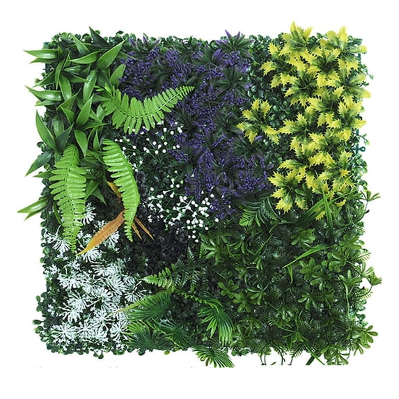 Girlsshop Simulation Lawn Green Planting Wall 50X50Cm Plastic Lawn Wall Flower Decoration,1