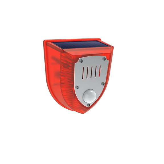 Girlsshop Solar Outdoor Motion Sensor Alarm Led Flashing Farm Animal Repeller 129Db,B
