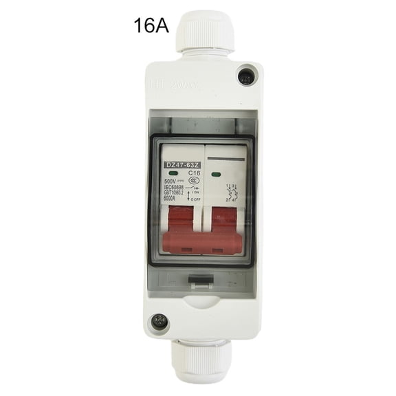 Girlsshop Solar Photovoltaic Battery for Pv Combiner Box Switch Miniature Circuit Breaker,16A