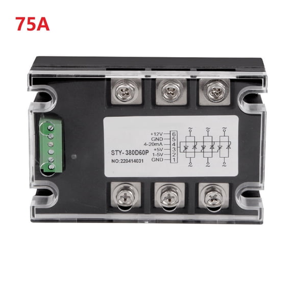 Girlsshop Three-Phase Ac Voltage Regulation Module Power Regulator Thyristor 380V 40A-150A,75A