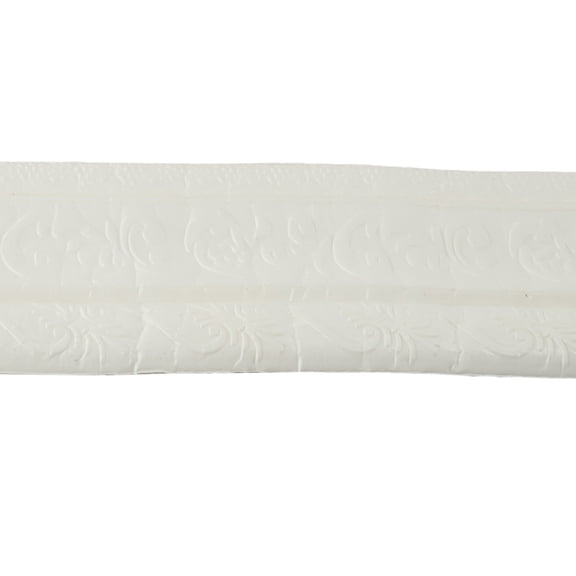 Girlsshop Waist Line Skirting Line Three-Dimensional Wall Sticker 3D Foam Edge Border,White