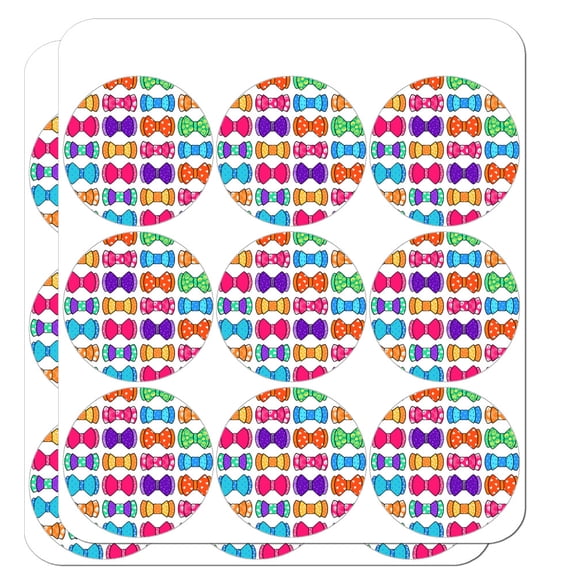 Girly Cute Colorful Bows Pattern Planner Calendar Scrapbooking Crafting Stickers