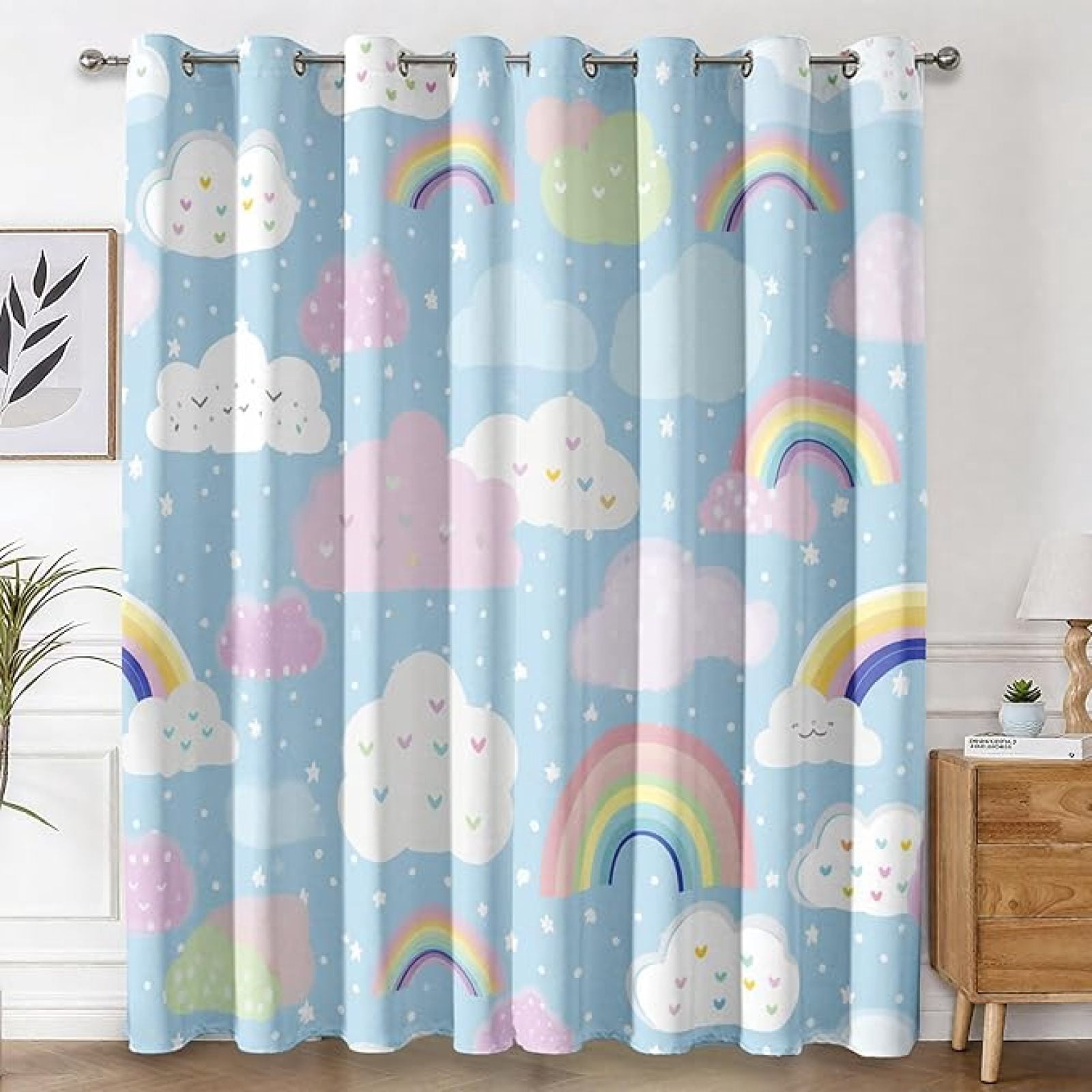 Girly Girls Curtains Blackout For Living Room Bedroom, Cute Cartoon ...