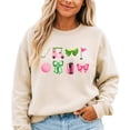 thumbnail image 1 of Girly Golf Graphics Sweatshirt for Women Preppy Golfing Sweater Sand Sweatshirt Adult Medium, 1 of 7