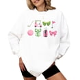thumbnail image 1 of Girly Golf Graphics Sweatshirt for Women Preppy Golfing Sweater White Sweatshirt Adult Large, 1 of 4