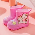 Girly Heart Hello Kitty Kawaii Anime Sanrio Kids Rain Shoes Cute