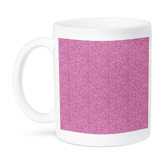 3dRose, Girly Pink Glitter Glitzy Glam Sparkly Art, 15oz Mug