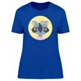 thumbnail image 1 of Girly Racoon With Flower Tee Women's -Image by Shutterstock, 1 of 1