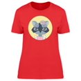 thumbnail image 1 of Girly Racoon With Flower Tee Women's -Image by Shutterstock, 1 of 2