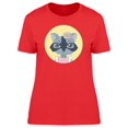 thumbnail image 1 of Girly Racoon With Flower Tee Women's -Image by Shutterstock, 1 of 1