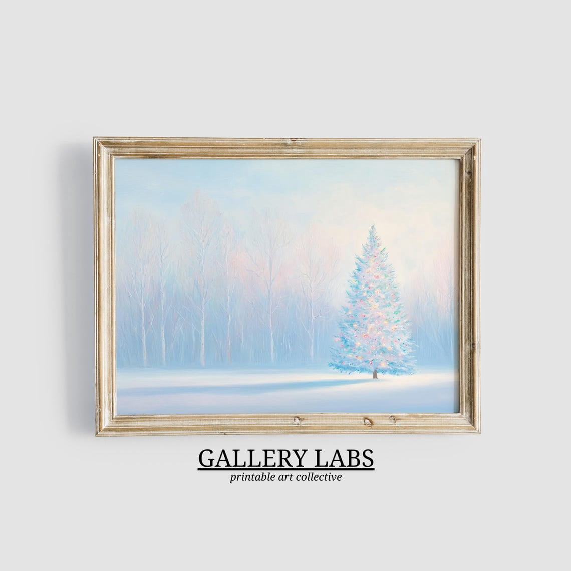 Girly Tree Wall Art Print, Cute Winter Decor - Walmart.com