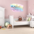 thumbnail image 1 of Girly Watercolor Wall Decals for Kids Room - Hearts L O V E Letters Hanging Pendants Outdoor Scene DIY & Creativity Boy Girl Bedroom Wall Water Color Sticker - Size: 20 In x 14 In, 1 of 5