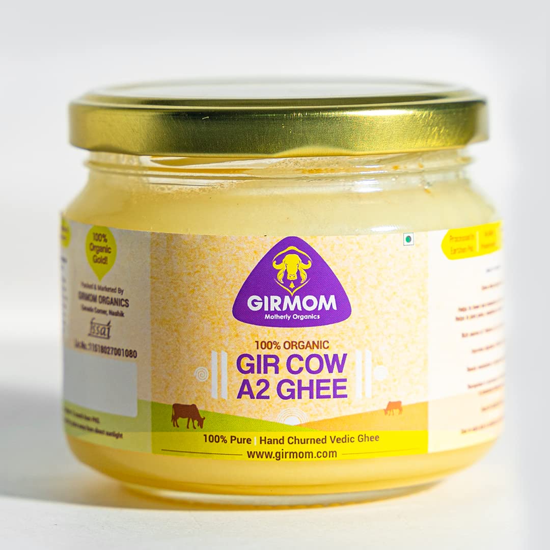 Girmom Motherly Organics A2 Pure Ghee 100 Desi Gir Cow Vedic
