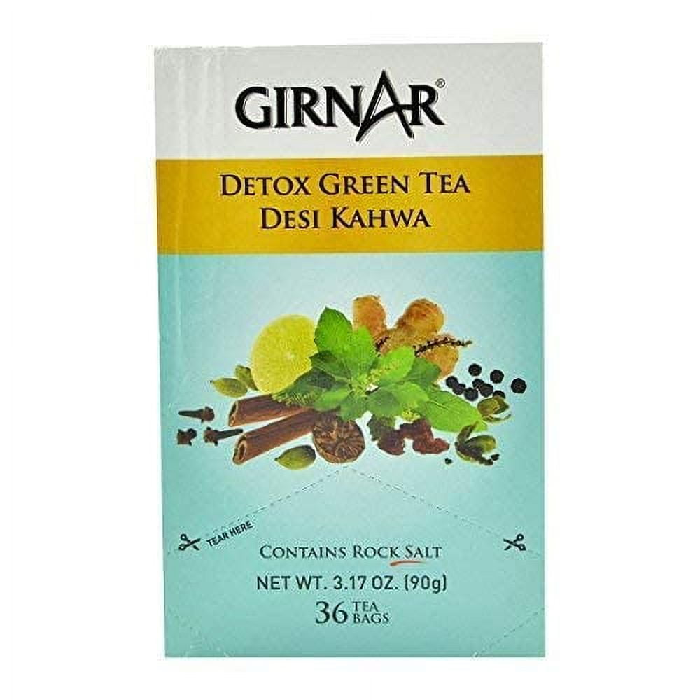 Girnar Detox Green Desi Kahwa ( green tea) 36 Teabags (Pack of 2