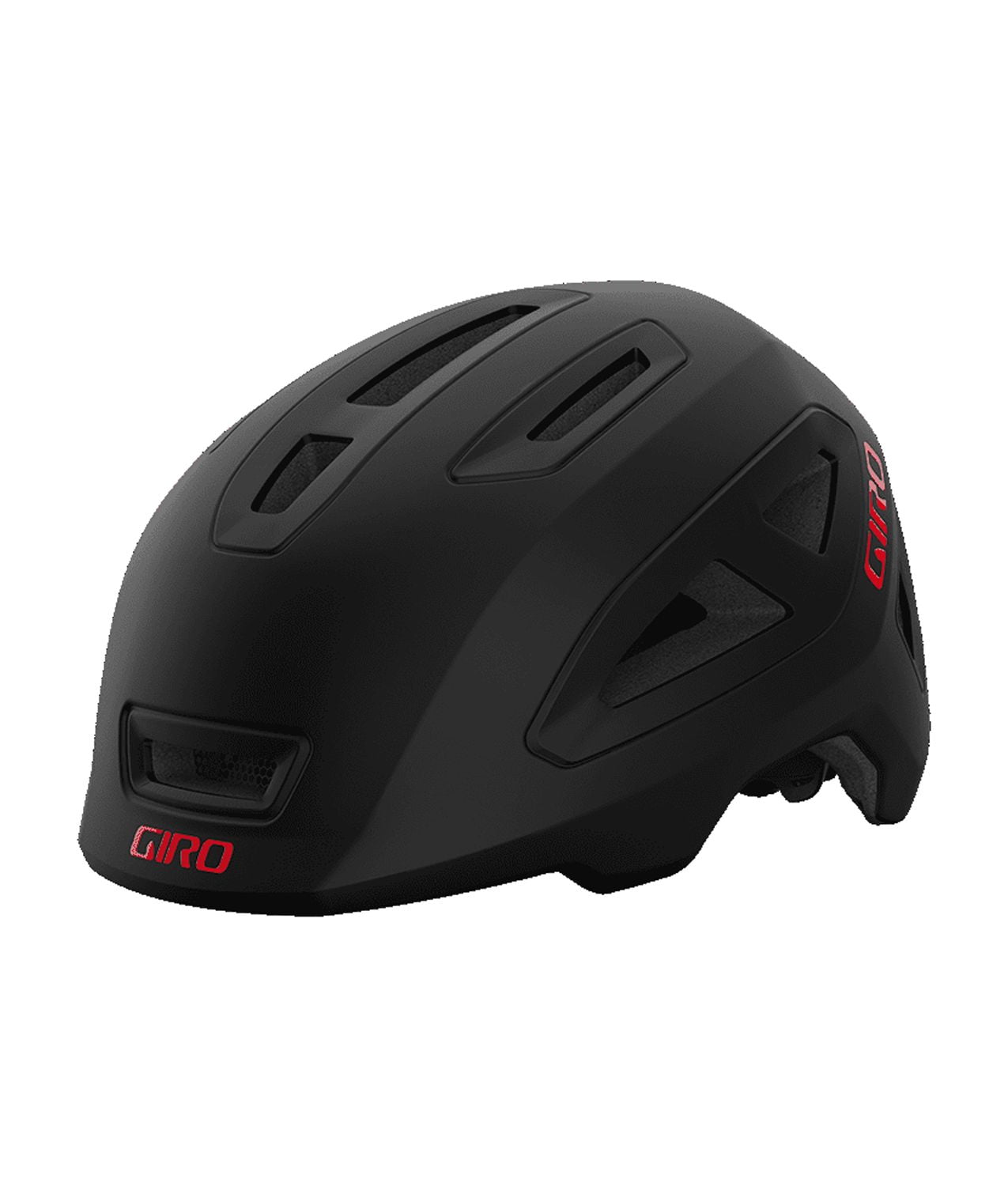 Giro Scamp II Youth Bike Helmet - Matte Black/Red - Size S (49–53 cm)