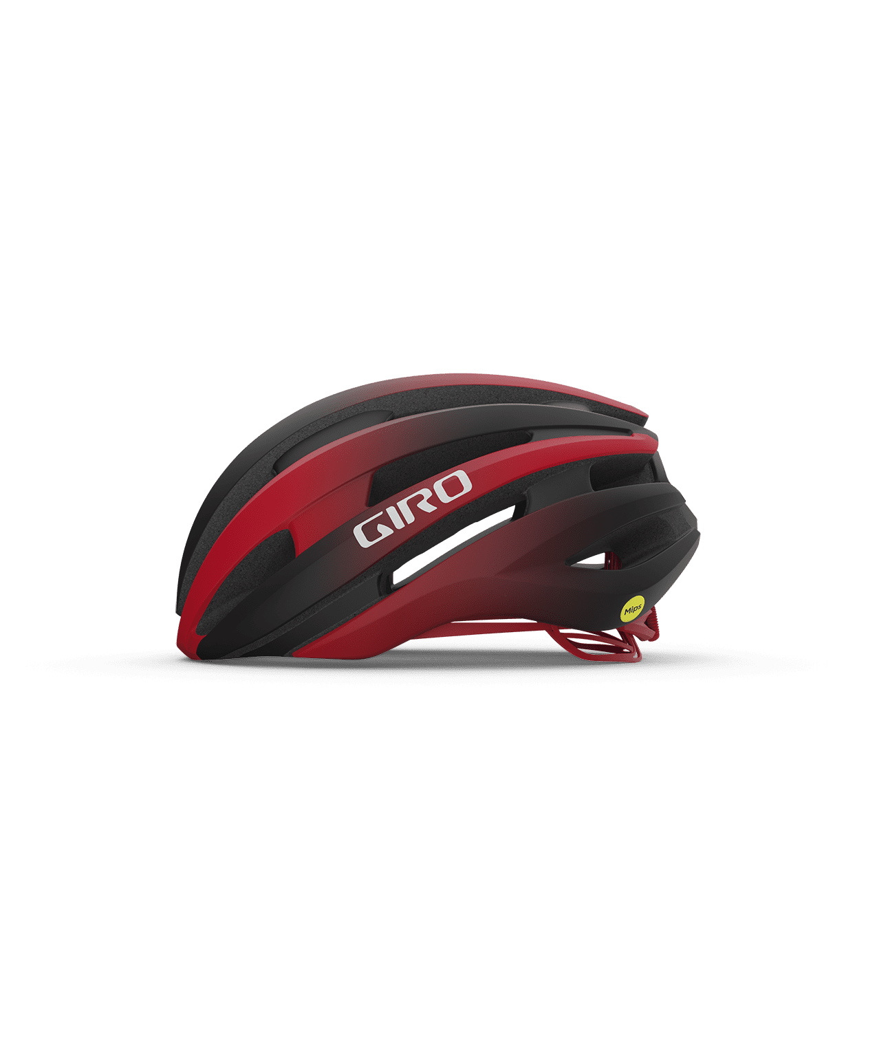 Giro Synthe Mips II Adult Road Bike Helmet , Matte Black/Bright Red, Size S (5155 cm)