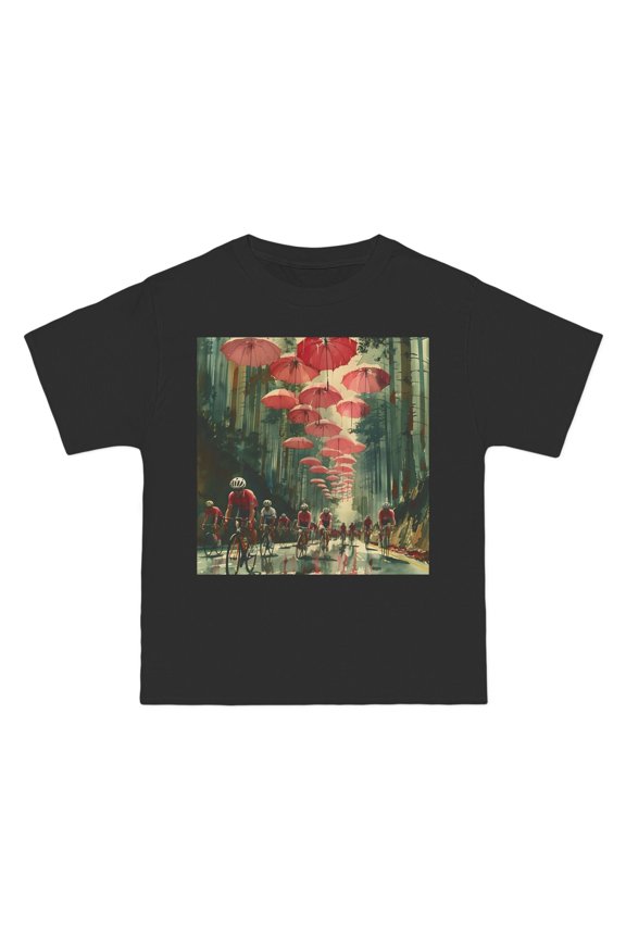 Giro d'Italia Pink Umbrellas Bicycle Racing 2024 Beefy-T® Short-Sleeve T-Shirt