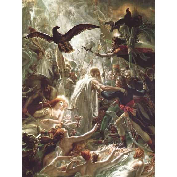 Girodet-Trioson Ossian Ghosts French Heroes Painting Extra Large XL Wall Art Poster Print
