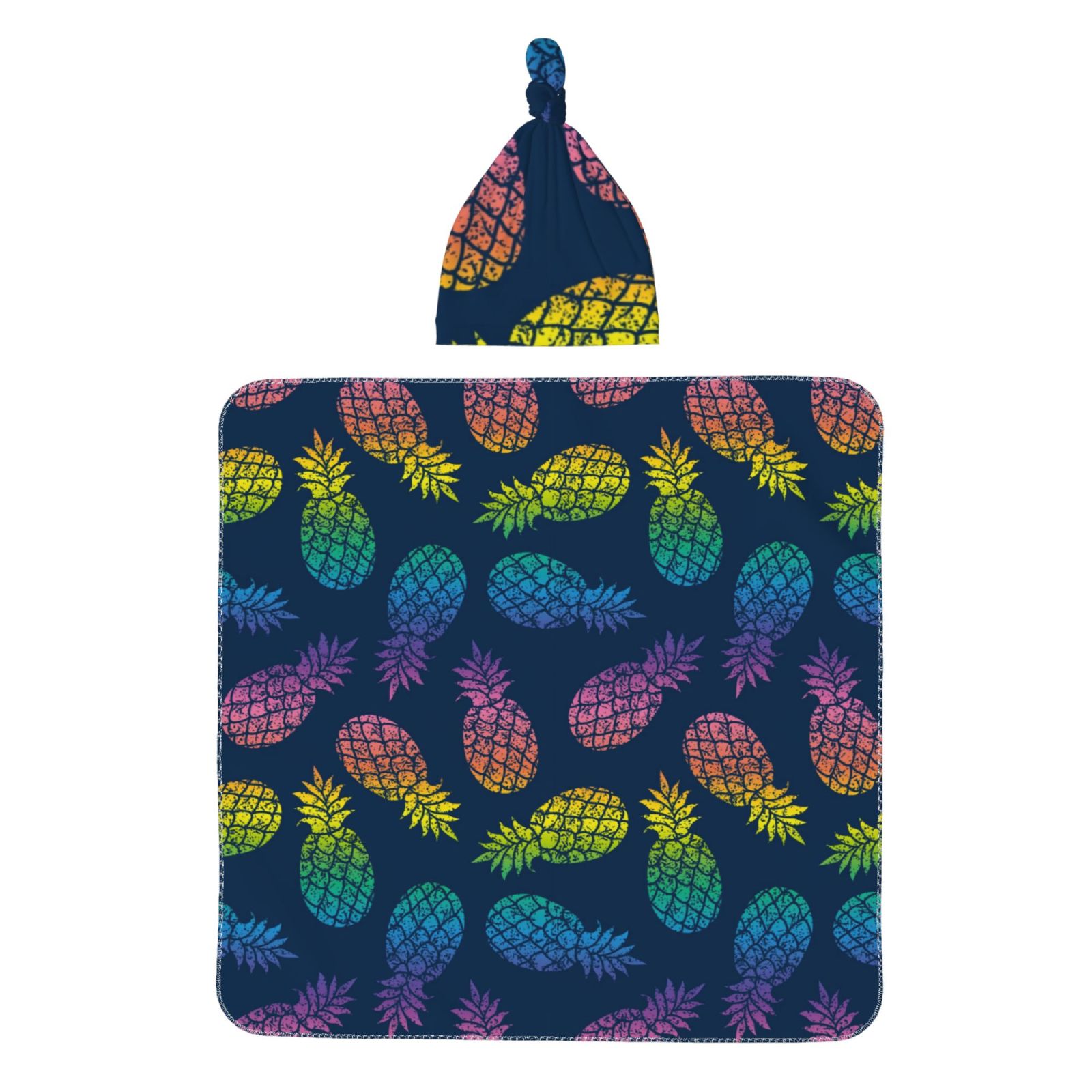 Giroia Abstract Bright Pineapple Fruit Retro for Swaddles for Newborns