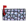 Giroia Blue Skull Flower for Mailbox Covers Mail Box Covers