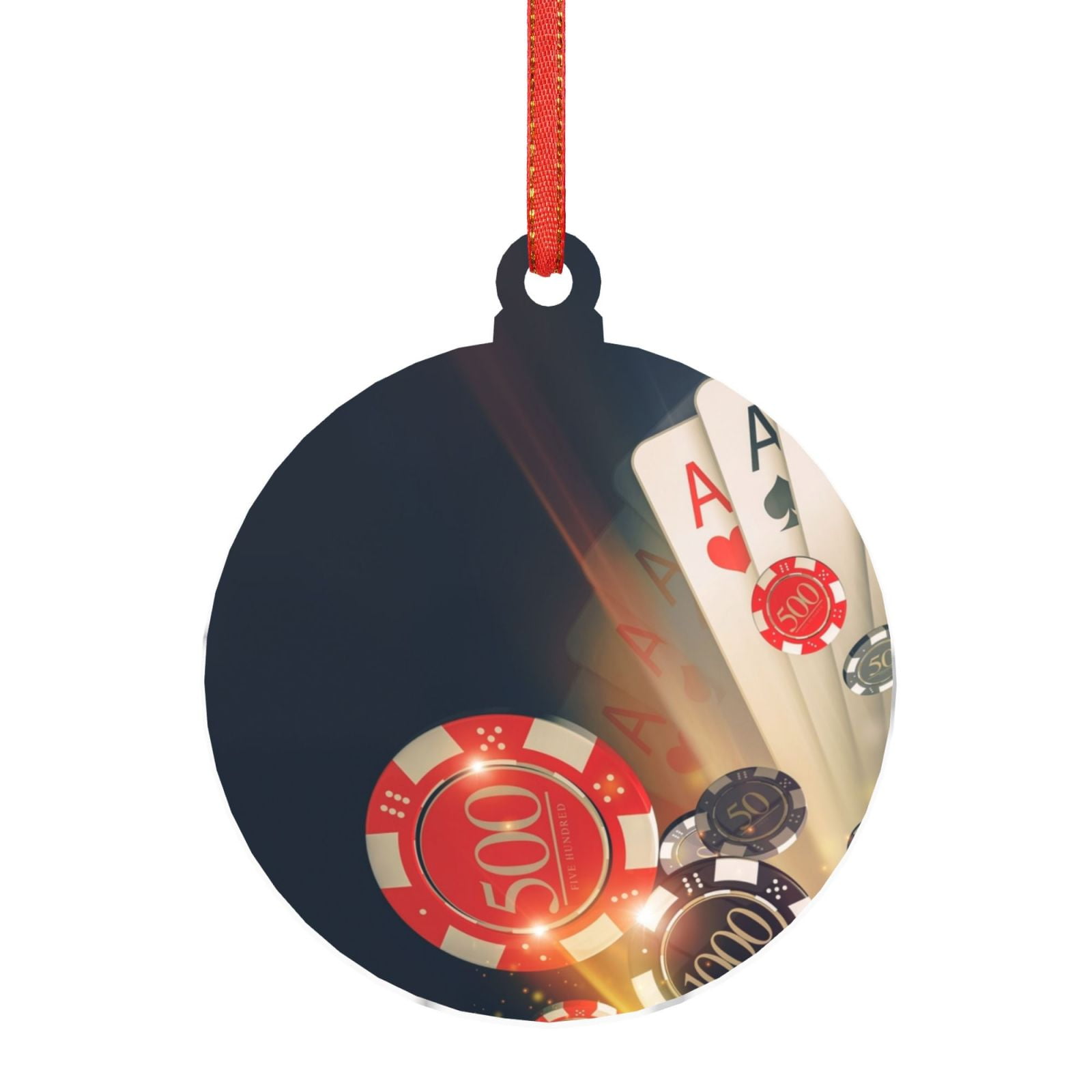 Playing Cards Christmas Ornaments 16 Shot Glass Deluxe Russian