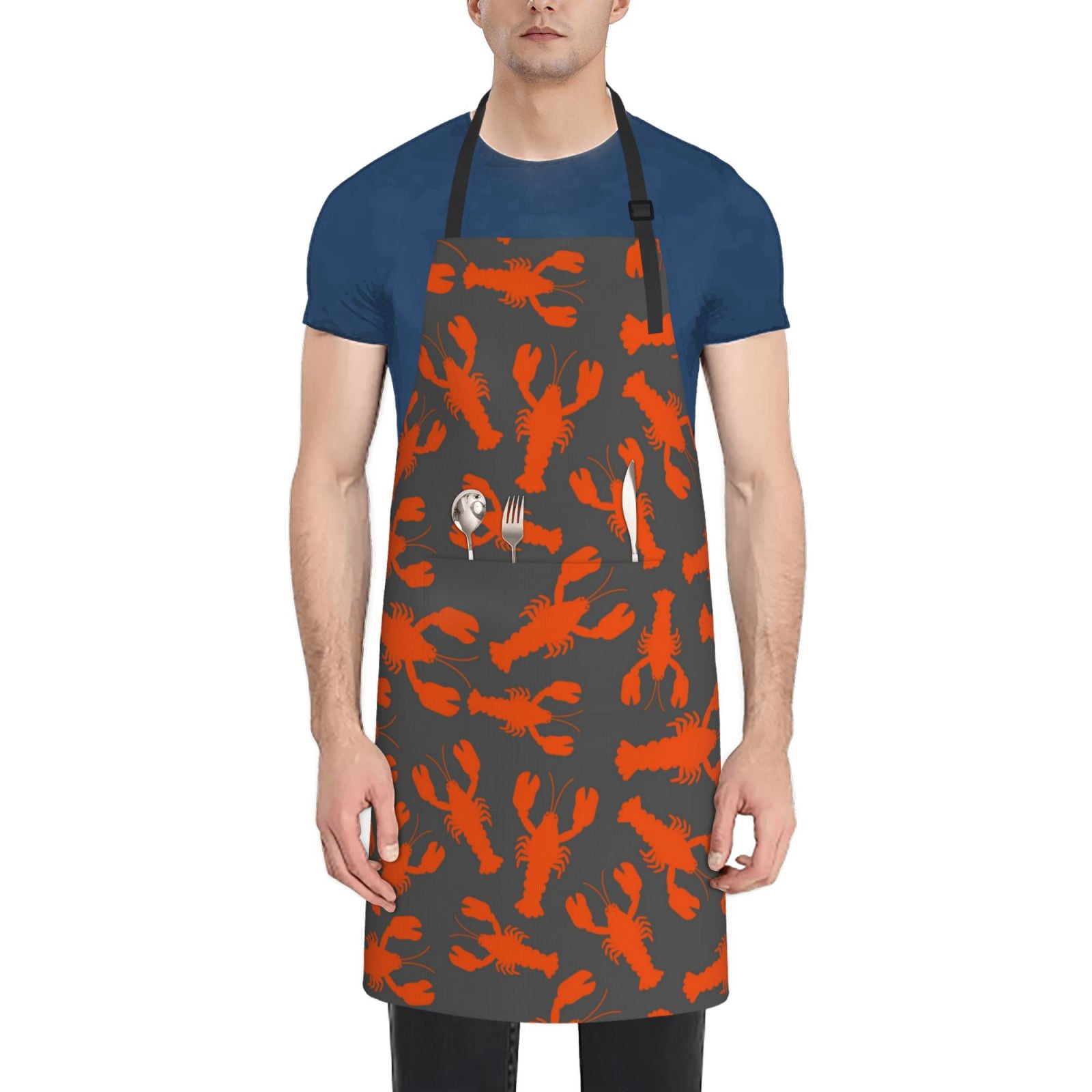 Giroia Crayfish for Waterproof Apron for Men and Women ,Apron for