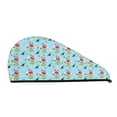Giroia Flamingos And Tropical Plants for Hair Caps with Buttons for