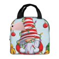 Giroia Funny Christmas Gnome for Large Insulated Lunch Box for Work