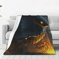 Giroia Glowing Snake Dark Forest for Throw Blanket Flannel Blanket for