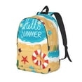 Giroia Hello Summer1 for Class, Work, Travel, or Laptop Canvas Daypack