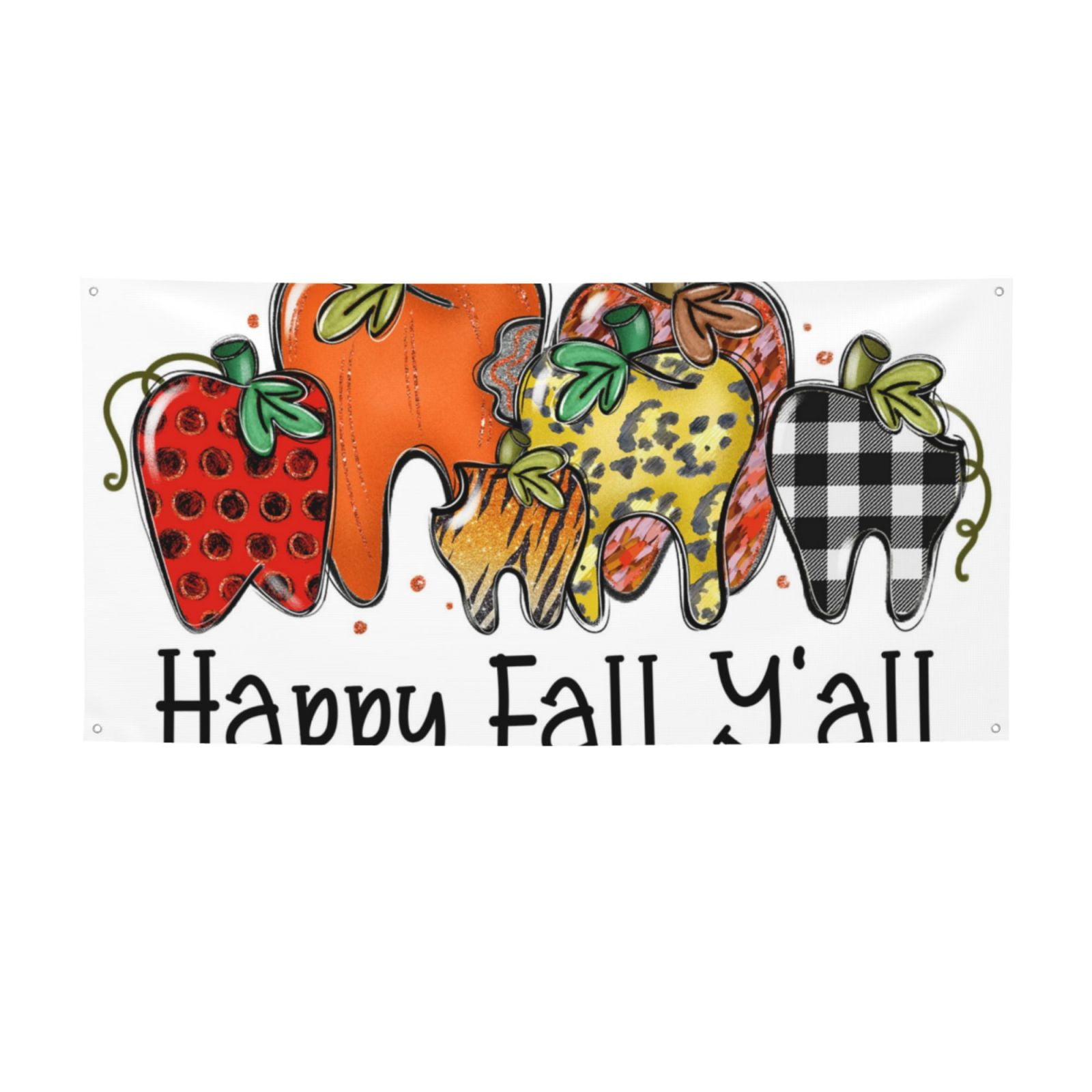 Giroia It'S Fall Y'All Print Holiday Decor Hanging Holiday Party Banner