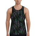 Giroia Lavender Flowers for Men's Workout Tank Tops Sleeveless Mesh