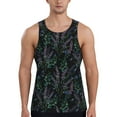 Giroia Lavender Flowers for Men's Workout Tank Tops Sleeveless Mesh