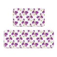 Giroia Orchids Flowers for Kitchen Rugs 2 Pcs Non Slip Kitchen Mats for