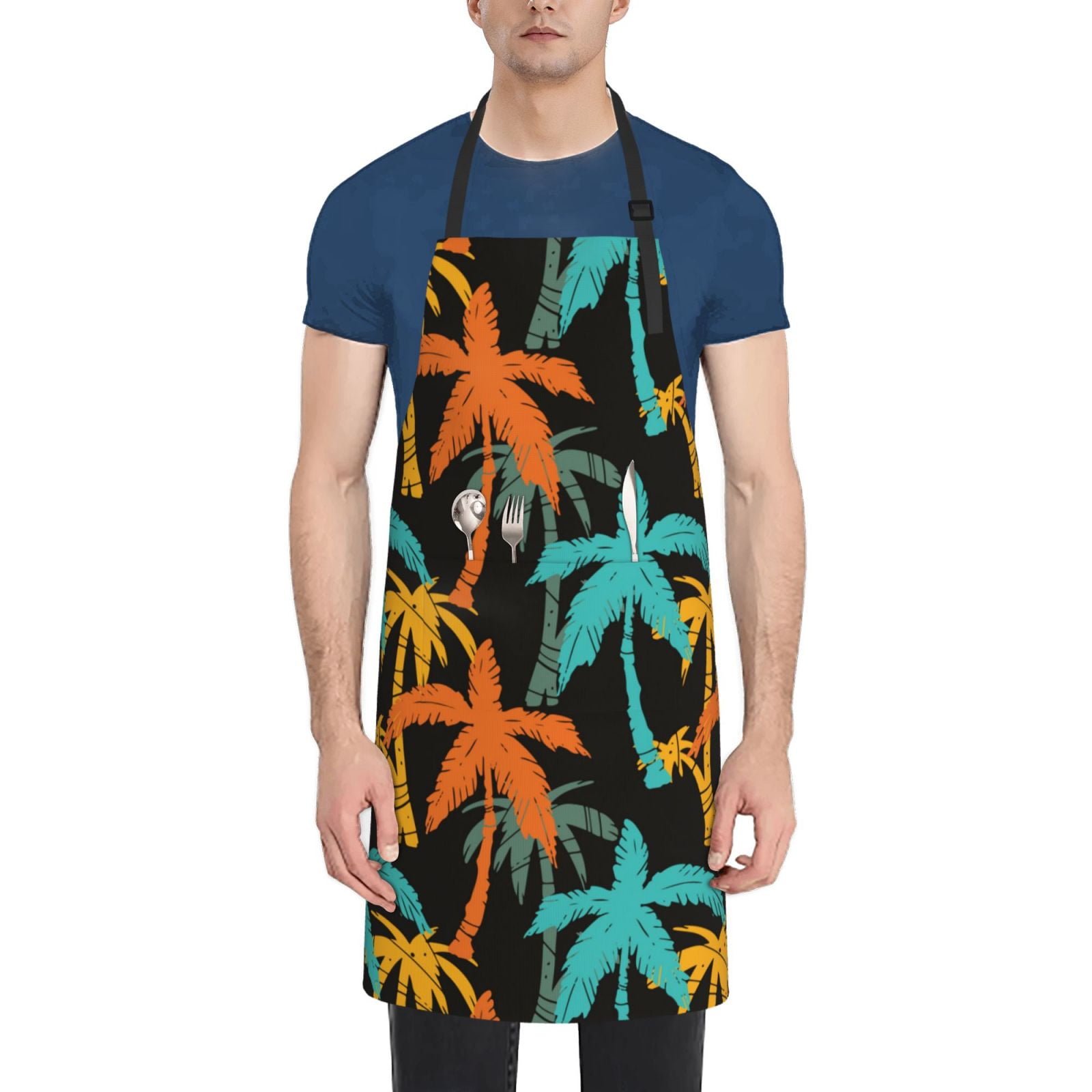 Giroia Palm Trees for Waterproof Apron for Men and Women ,Apron for
