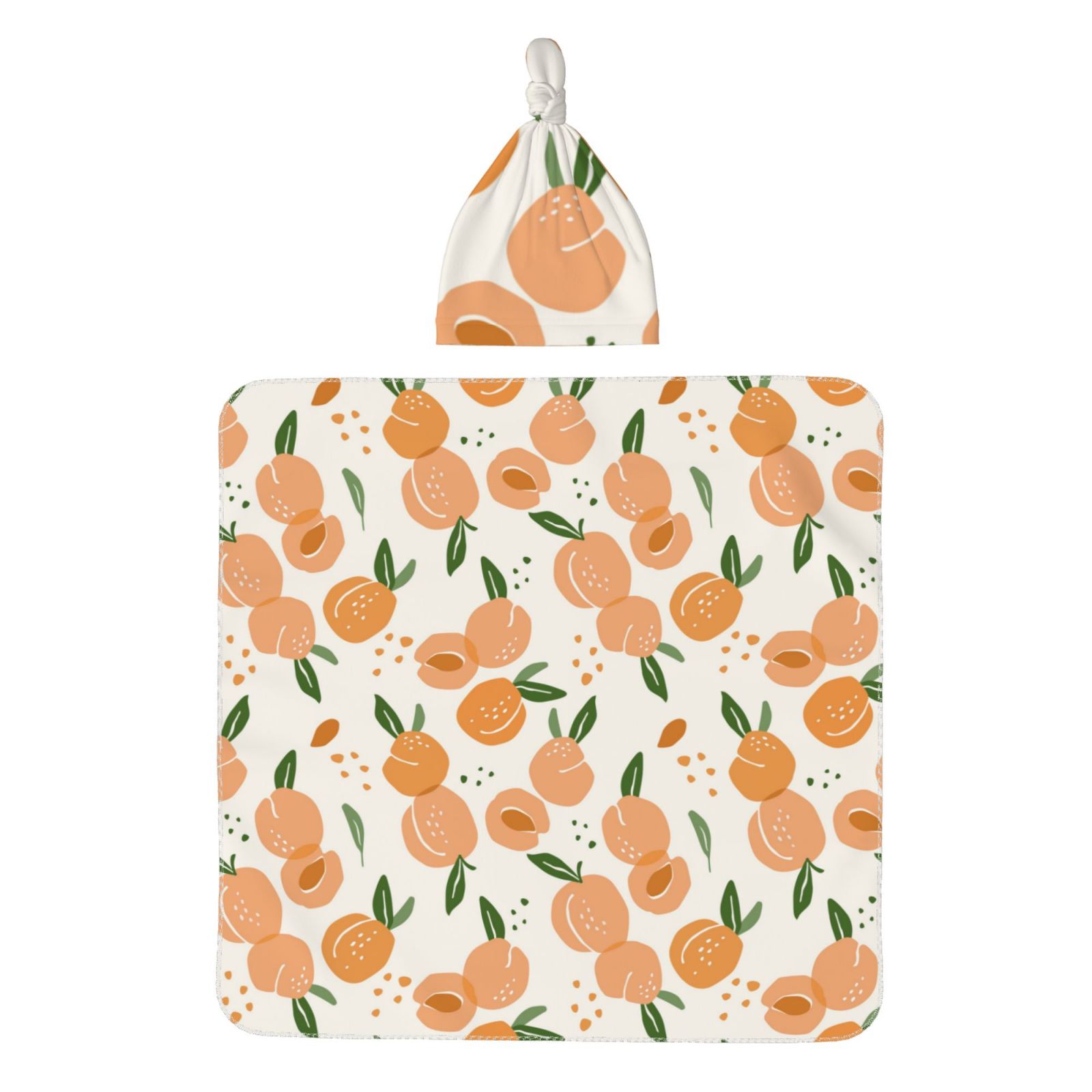 Giroia Peaches for Swaddles for Newborns Baby Beanie Swaddle Blanket