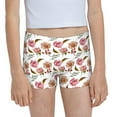 Giroia Rose Flowers print Girl's Comfortsoft Boxer Briefs Underwear for