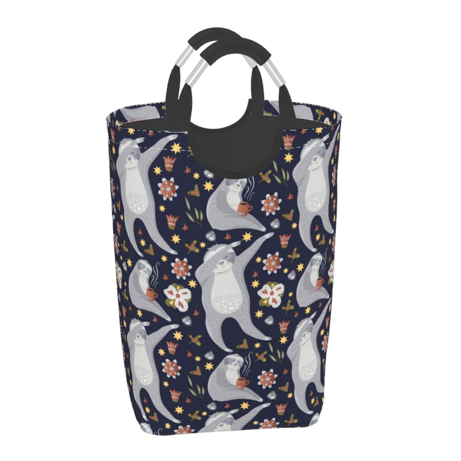 Giroia Sloths Dancing for Travel Laundry Bag, Dirty Clothes Organizer