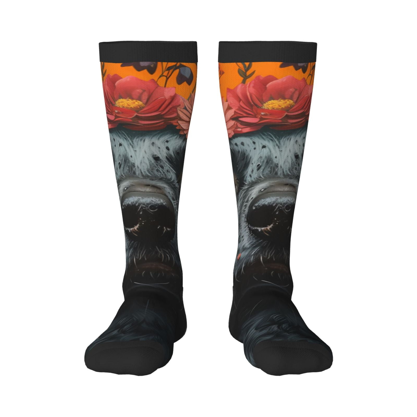 Giroia Sunflower Black Dog for Stocking Stuffers for Adults Teens for