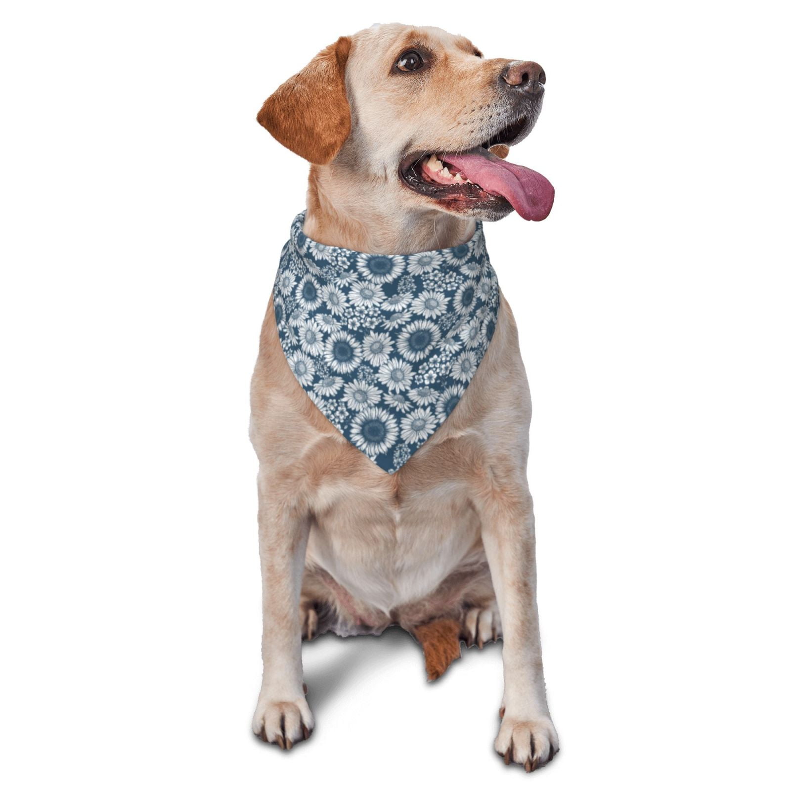 Giroia Sunflowers for Pet Safe Comfort Fit Dogs and Cats Scarf for