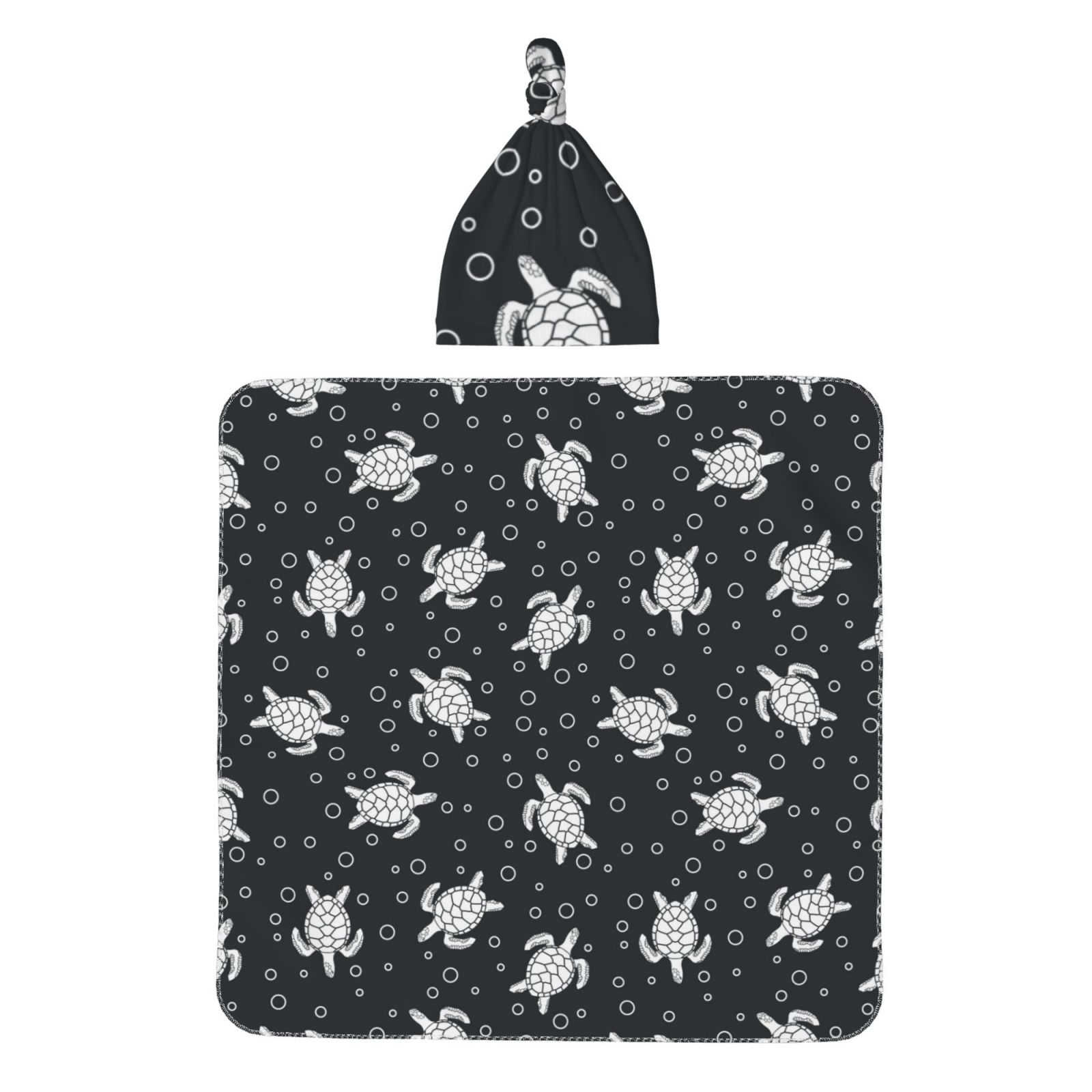 Giroia Turtle for Swaddles for Newborns Baby Beanie Swaddle Blanket Set