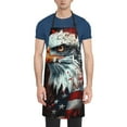 Giroia USA Bald Eagle for Waterproof Apron for Men and Women ,Apron for