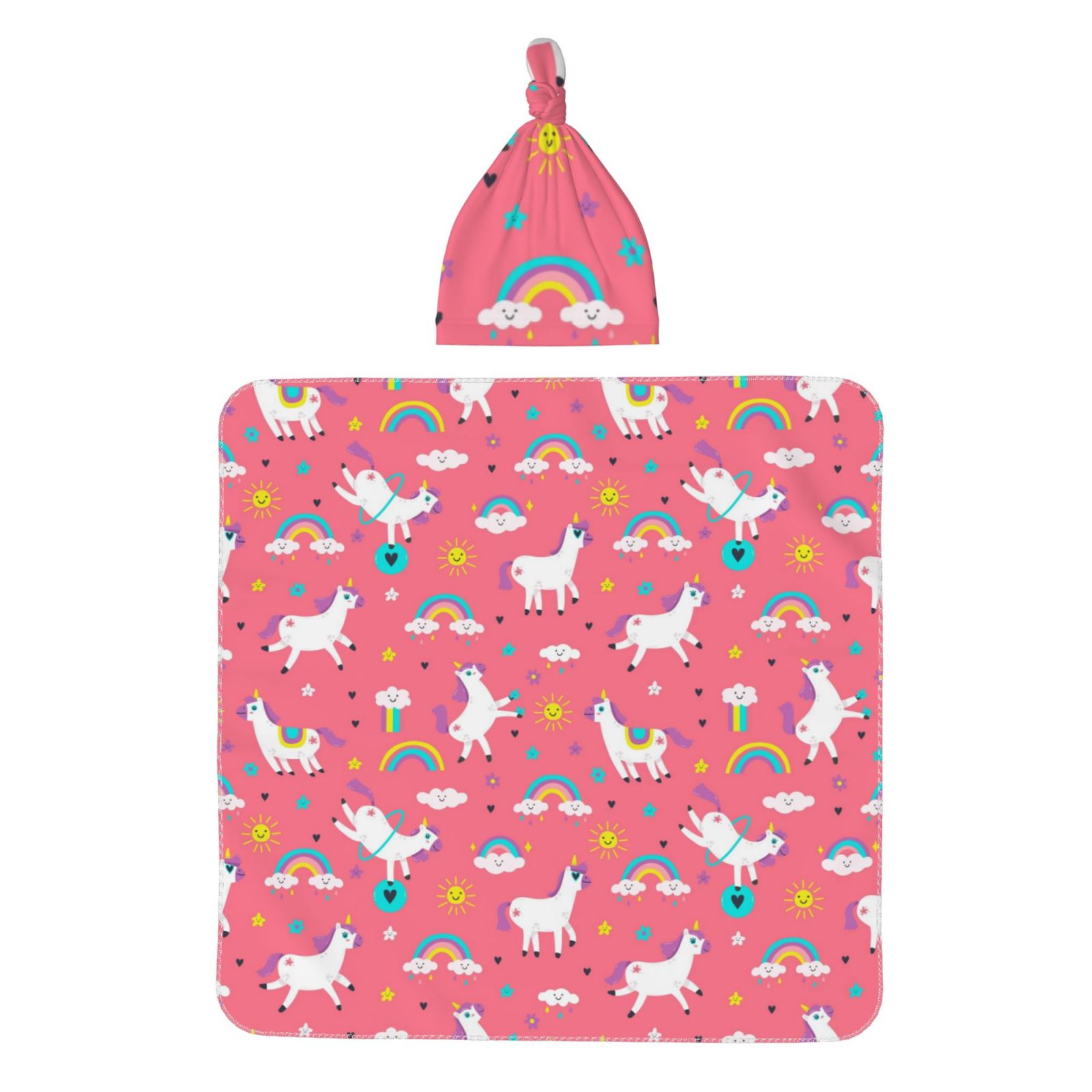 Giroia Yoga Unicorn for Swaddles for Newborns Baby Beanie Swaddle