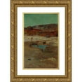 thumbnail image 1 of Girolamo Nerli 16x24 Gold Ornate Framed and Double Matted Museum Art Print Titled - At Rotorua, 1 of 4