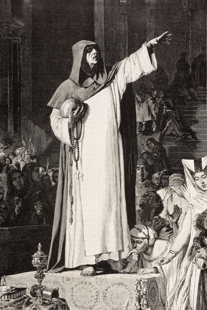 Girolamo Savonarola 1452 Canvas Art - Ken Welsh Design Pics (12 x 18)