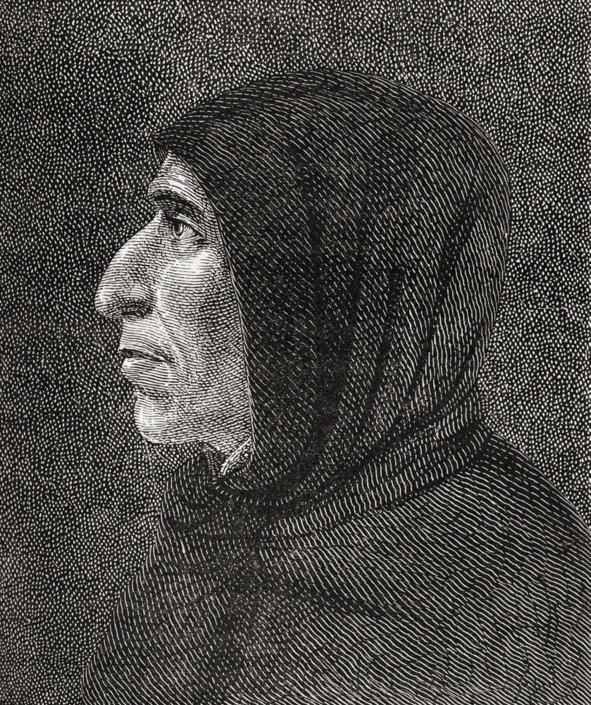 Girolamo Savonarola 1452 Canvas Art - Ken Welsh Design Pics (14 x 16)